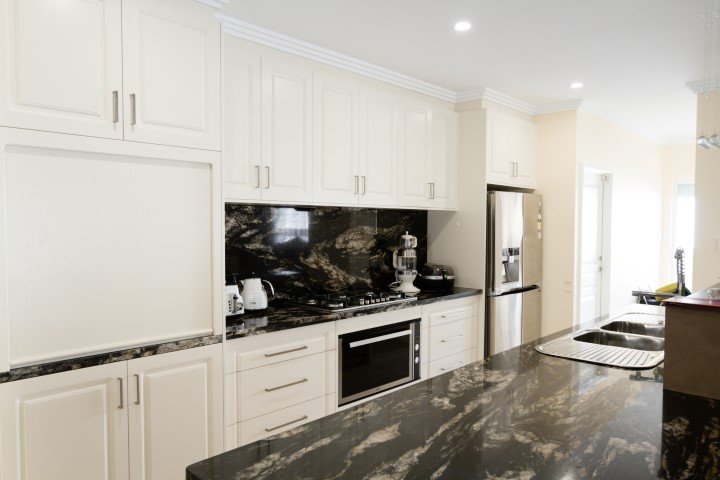 Manning black marble kitchen